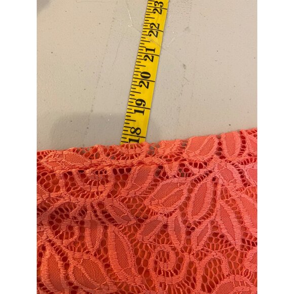 Studio One New York Orange Lace Dress Size 8 - Picture 9 of 11